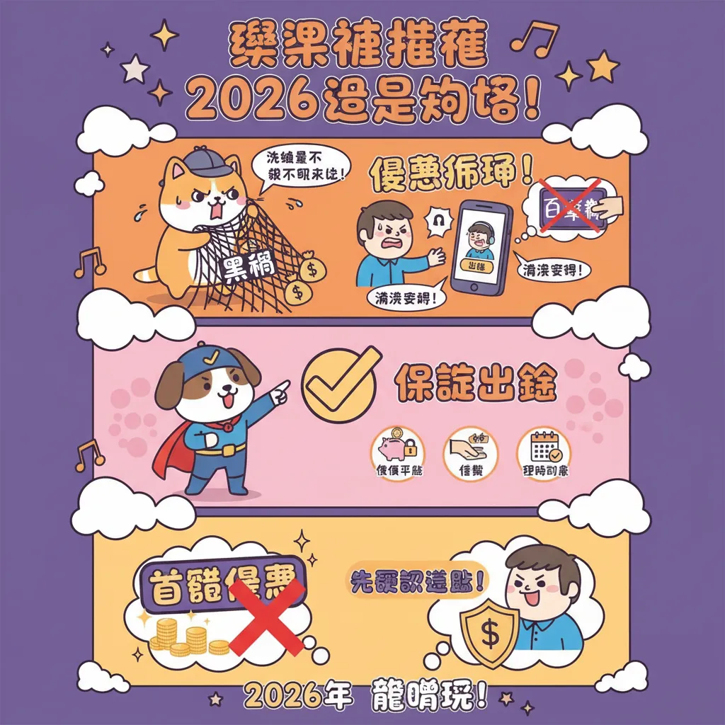 2026娛樂城推薦：如何避開黑網並選擇保證出金的優質平臺