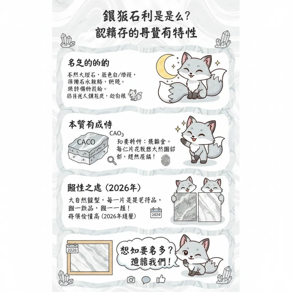 銀狐石材是什麼？認識它的本質與特性